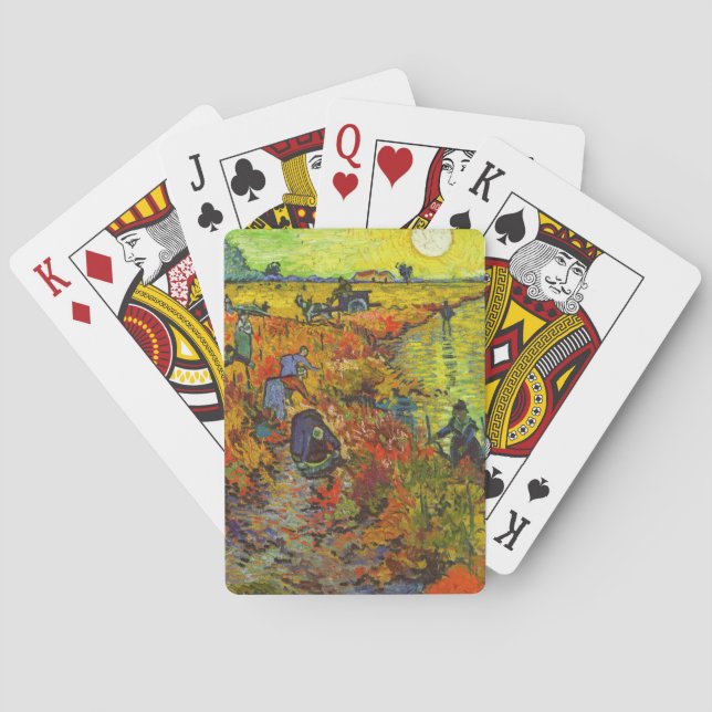 Vincent van Gogh - The Red Vineyard Poker Cards (Back)