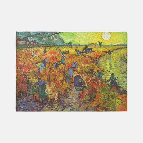 Vincent van Gogh _ The Red Vineyard Rug