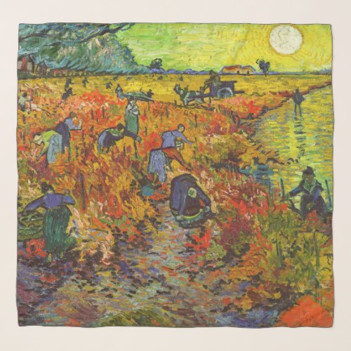 Vincent van Gogh _ The Red Vineyard Scarf