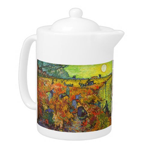 Vincent van Gogh _ The Red Vineyard Teapot