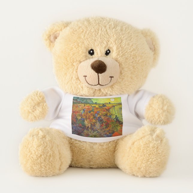 Vincent van Gogh - The Red Vineyard Teddy Bear (Front)