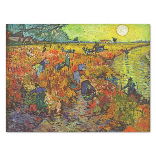 Vincent van Gogh _ The Red Vineyard Tissue Paper