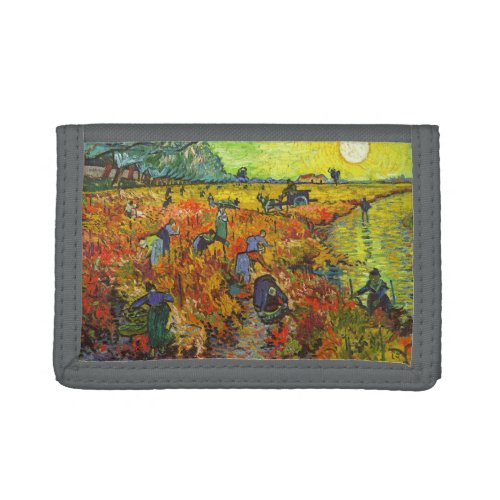 Vincent van Gogh _ The Red Vineyard Trifold Wallet