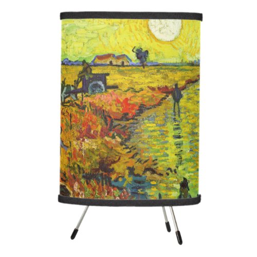 Vincent van Gogh _ The Red Vineyard Tripod Lamp