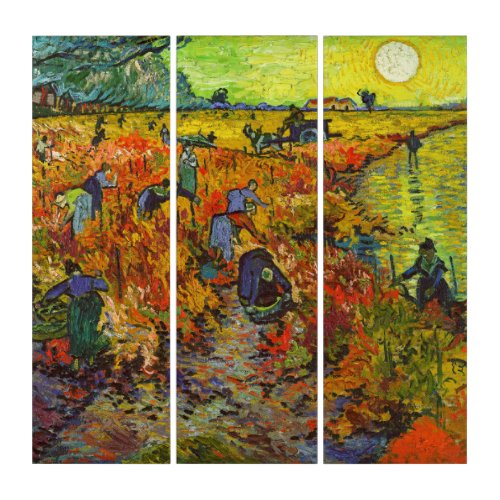 Vincent van Gogh _ The Red Vineyard Triptych