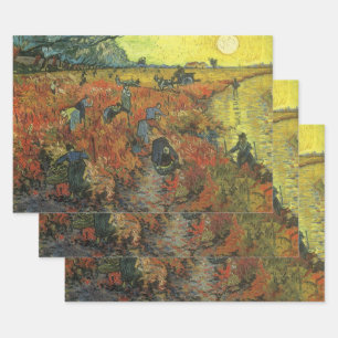 Vincent van Gogh - The Red Vineyard Wrapping Paper Sheets