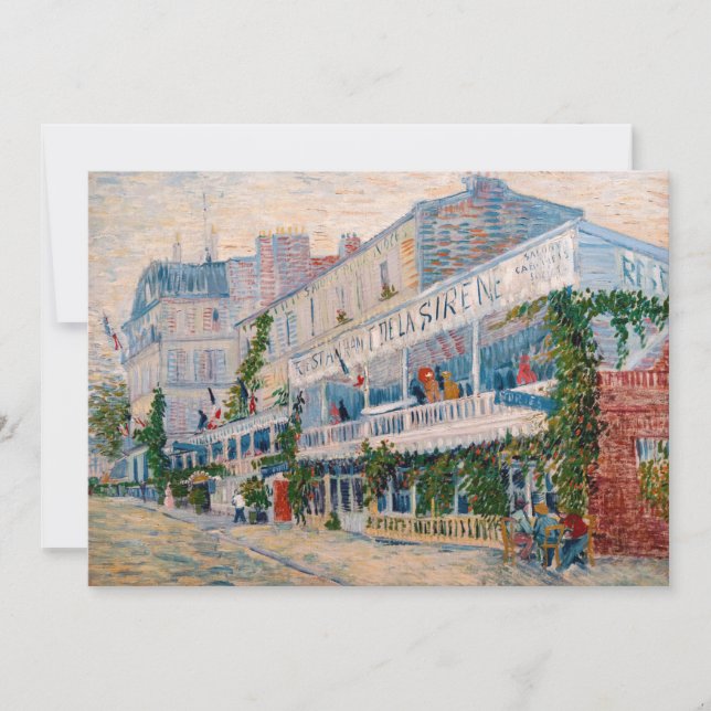Vincent van Gogh - The Restaurant de la Sirene Invitation (Front)