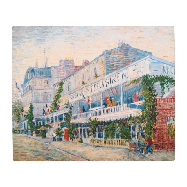 Vincent van Gogh - The Restaurant de la Sirene Metal Print (Front)