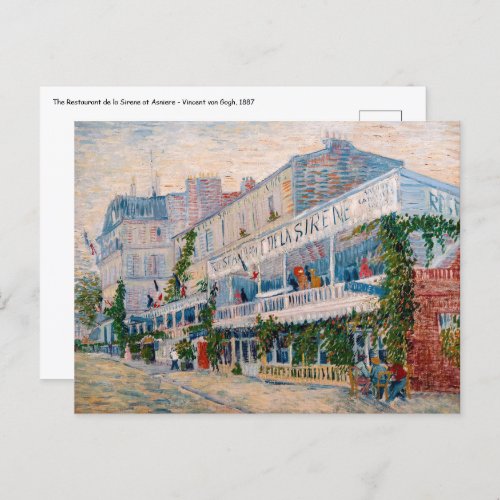 Vincent van Gogh _ The Restaurant de la Sirene Postcard
