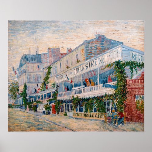 Vincent van Gogh _ The Restaurant de la Sirene Poster