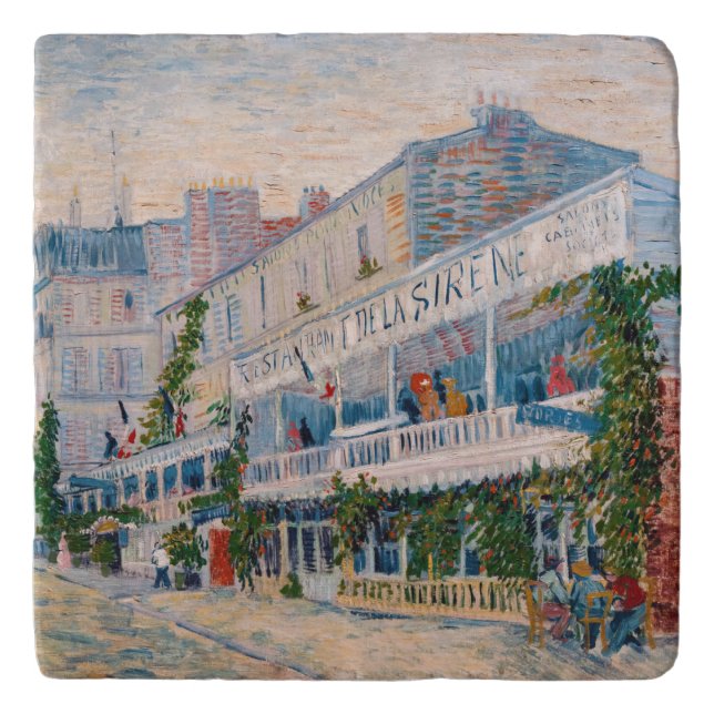 Vincent van Gogh - The Restaurant de la Sirene Trivet (Front)