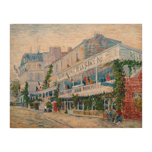 Vincent van Gogh _ The Restaurant de la Sirene Wood Wall Art