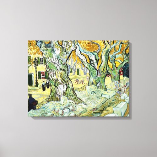 Vincent van Gogh The Road Mender Canvas Print