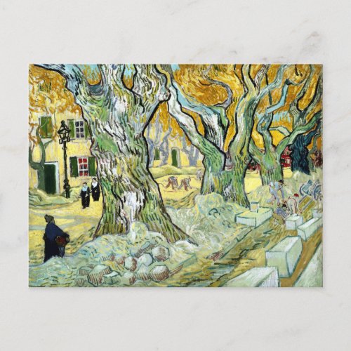 Vincent van Gogh The Road Mender Postcard