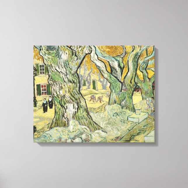 Vincent van Gogh - The Road Menders Canvas Print (Front)