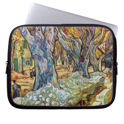 Vincent Van Gogh _ The Road Menders _ Fine Art Laptop Sleeve