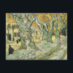 Vincent van Gogh - The Road Menders Postcard<br><div class="desc">The Road Menders by Vincent van Gogh, 1889. Vincent van Gogh was a Dutch Post-Impressionist painter who is among the most famous and influential figures in the history of Western art. In just over a decade he created approximately 2100 artworks, including around 860 oil paintings, most of them in the...</div>