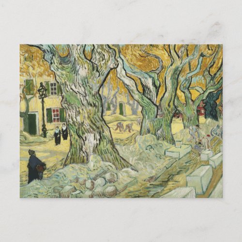 Vincent van Gogh _ The Road Menders Postcard