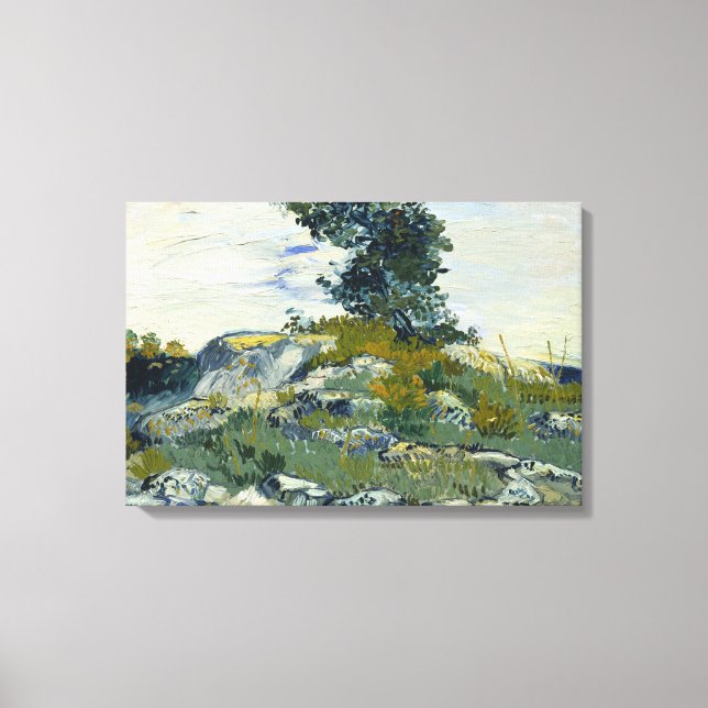 Vincent van Gogh - The Rocks Canvas Print (Front)