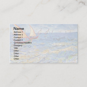 Vincent Van Gogh - The Sea At Saintes Maries Business Card