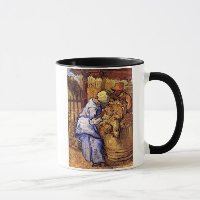Vincent Van Gogh - The Sheep Shearers - Fine Art Mug (Right)