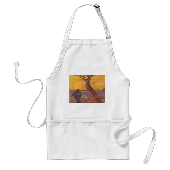 Vincent van Gogh - The Sower Adult Apron (Front)