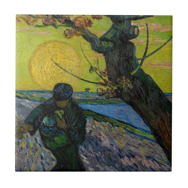 Vincent van Gogh - The Sower Ceramic Tile (Front)