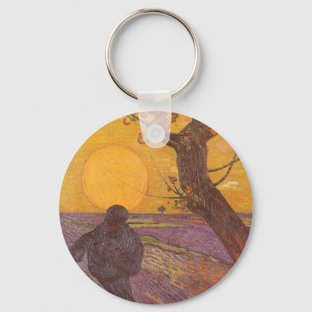 Vincent van Gogh - The Sower Keychain (Front)