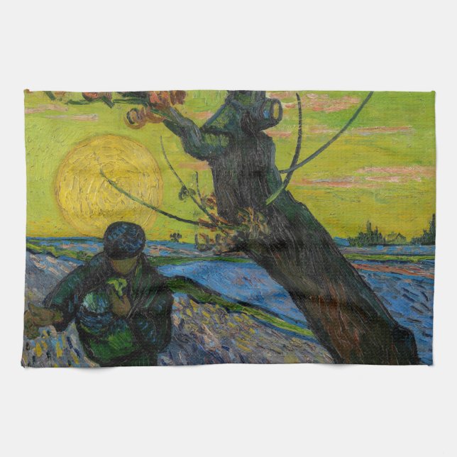 Vincent van Gogh - The Sower Kitchen Towel (Horizontal)