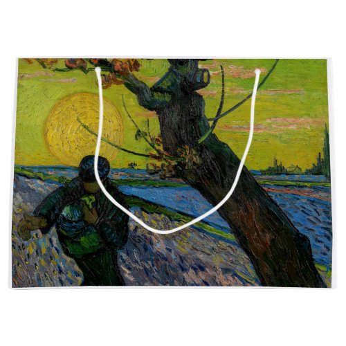 Vincent van Gogh _ The Sower Large Gift Bag