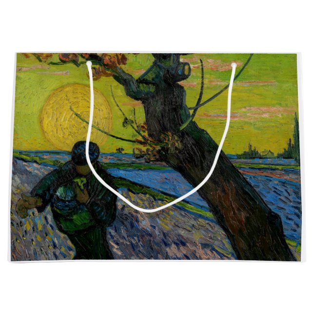 Vincent van Gogh - The Sower Large Gift Bag (Front)