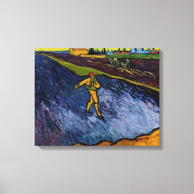 Vincent van Gogh - The Sower: Outskirts of Arles Canvas Print (Front)