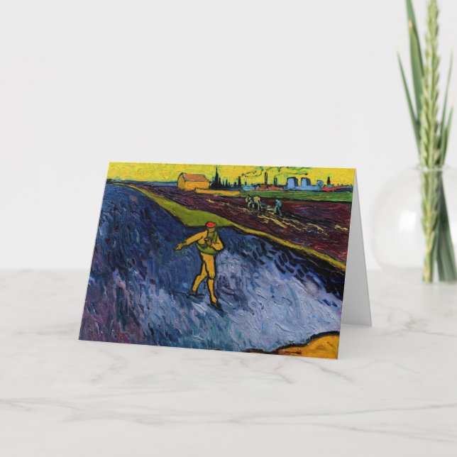 Vincent van Gogh - The Sower: Outskirts of Arles Card (Front)