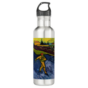 Vincent van Gogh - The Sower: Outskirts of Arles Stainless Steel Water Bottle