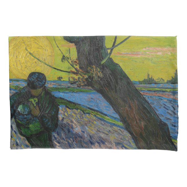 Vincent van Gogh - The Sower Pillow Case (Front)