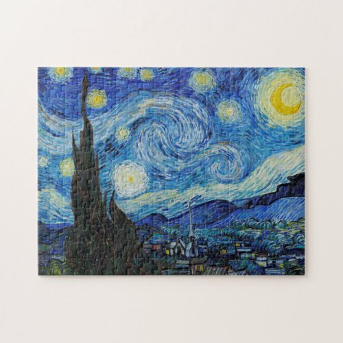 Vincent van Gogh The Starry Nigh Painting Jigsaw Puzzle