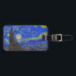 Vincent van Gogh - The Starry Night (1889) Luggage Tag<br><div class="desc">Vincent van Gogh - The Starry Night,  painted in 1889.
 By enhancing the painting with modern HDR colors and lightning,  this old master now looks more vibrant and beautiful.</div>