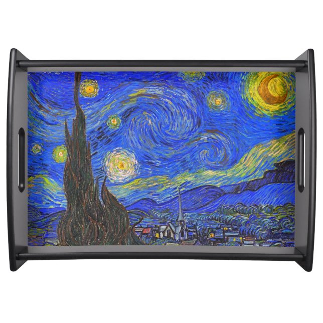 Vincent van Gogh - The Starry Night (1889) Serving Tray (Front)