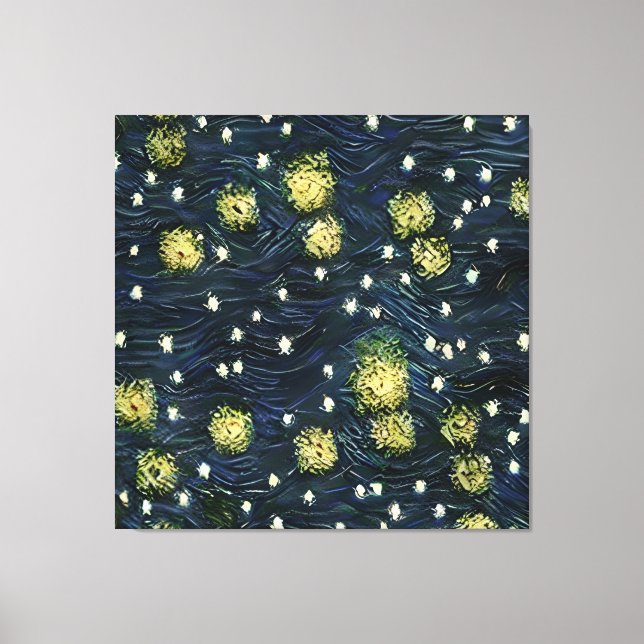 Vincent van Gogh The Starry Night 1889 Style Art Canvas Print (Front)