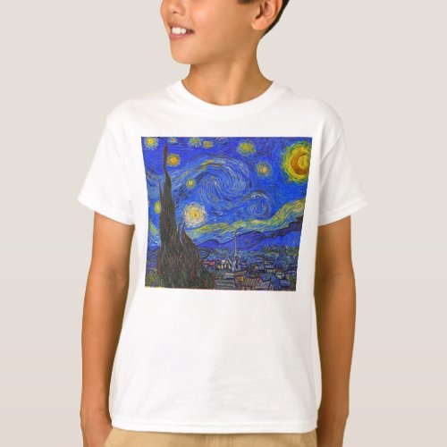 Vincent van Gogh _ The Starry Night 1889 T_Shirt