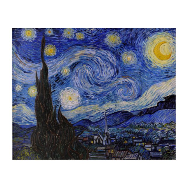 Vincent Van Gogh - The Starry night Acrylic Print (Front)