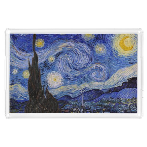 Vincent Van Gogh _ The Starry night Acrylic Tray