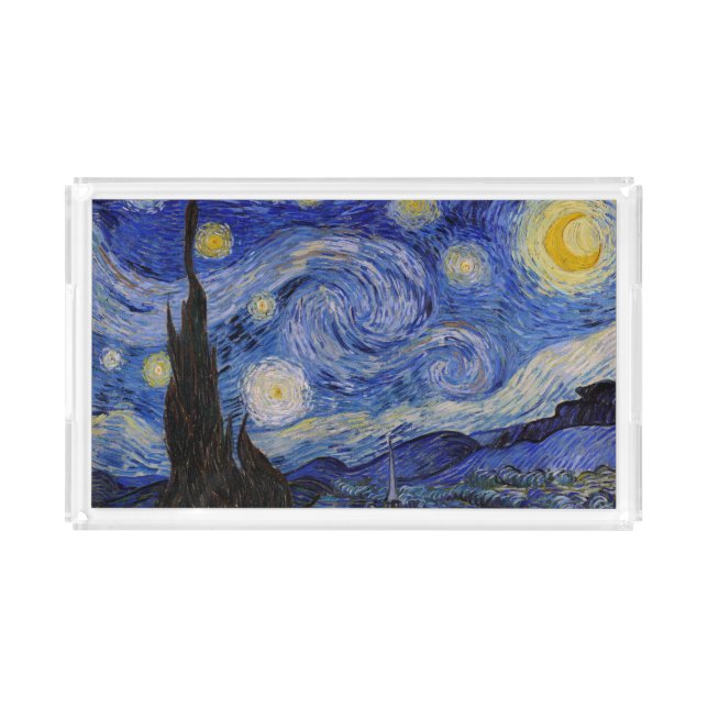 Vincent Van Gogh - The Starry night Acrylic Tray (Front)