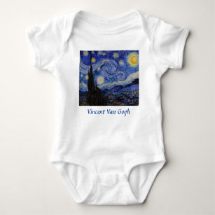 Vincent Van Gogh - The Starry night Baby Bodysuit