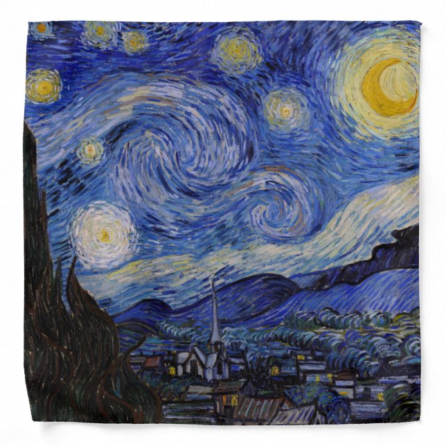 Vincent Van Gogh - The Starry night Bandana (Front)