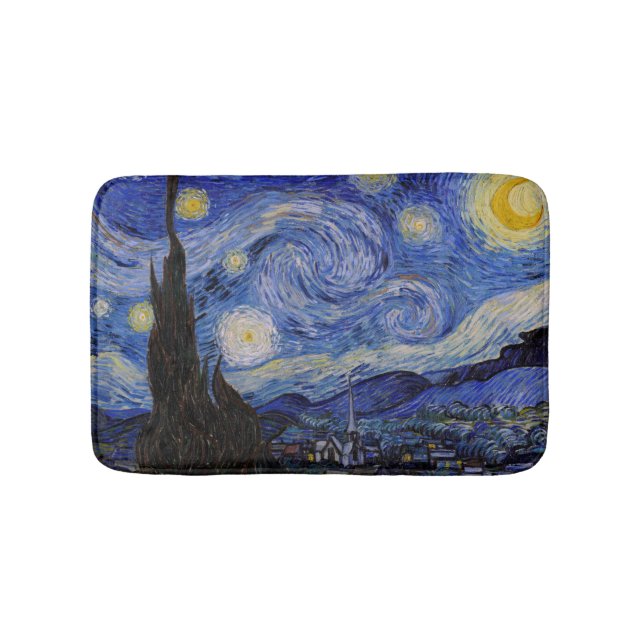 Vincent Van Gogh - The Starry night Bath Mat (Front)