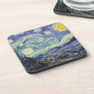 Vincent Van Gogh/ The Starry Night   Beverage Coaster