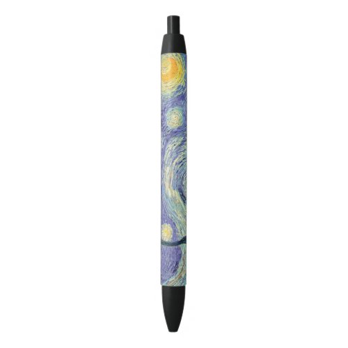 Vincent Van Gogh The Starry Night    Black Ink Pen