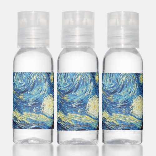 Vincent Van Gogh The Starry Night Bright Yellow Hand Sanitizer