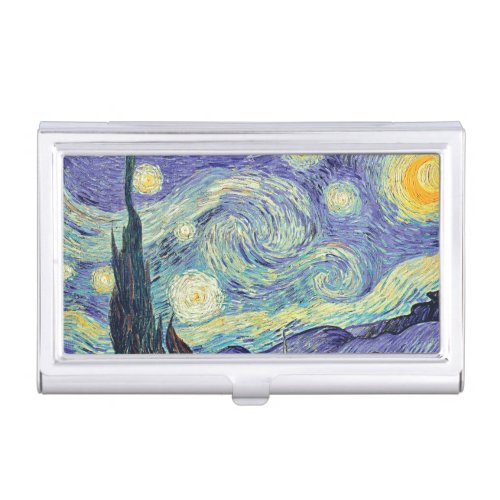 Vincent Van Gogh The Starry Night   Business Card Case